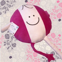 Peluche made in France Coussin Mabulle Fuschia